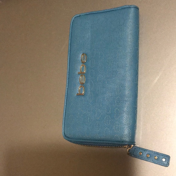 bebe Other - bebe blue wallet